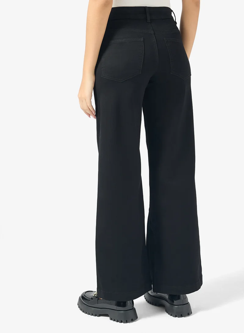 اونلي جينز واسع الساق بطول  بوصة