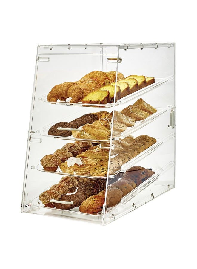 Winco ADC-4 4-Tier Pastry Display Case, Acrylic,Clear,Medium  - Image 1