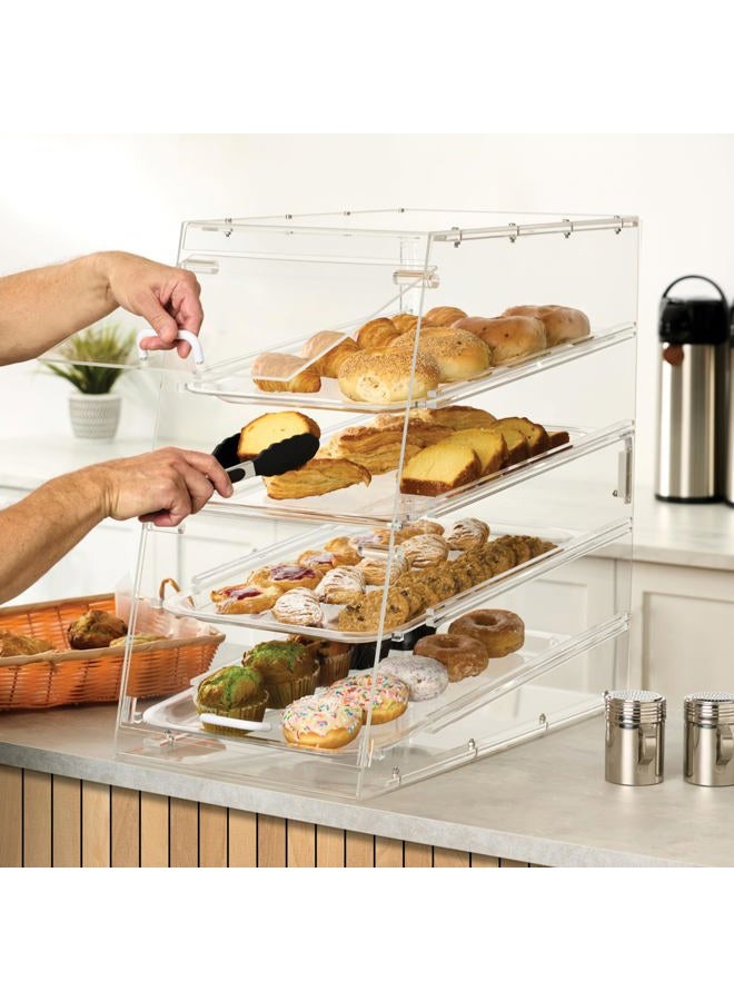 Winco ADC-4 4-Tier Pastry Display Case, Acrylic,Clear,Medium  - Image 3