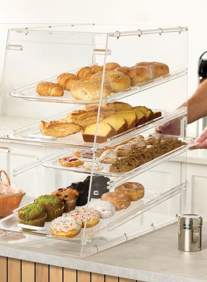 Winco ADC-4 4-Tier Pastry Display Case, Acrylic,Clear,Medium  - Image 2