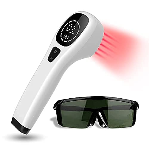 KTS Cold Laser HumanVet Device with LED Display Targets Joint and Muscles for Infrared Light2x808nm 12X650nm