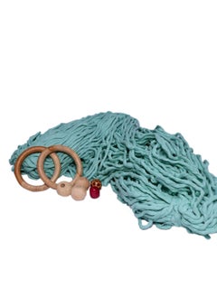 TOREX� | Single Strand Cotton Macrame Cord Thread Rope for Crafts, Macrame DIY and Other Projects- (4mm, 135 Meter Turquoise Blue Pack of 500 g)