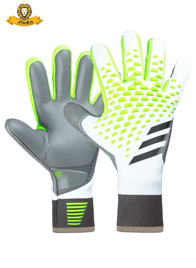 Generic Soccer Goalkeeper Gloves, Professional Non-slip Goalkeeper Gloves, With Strong Grip And Protection, Breathable And Wear-resistant Youth And Adult Protective Goalkeeper Gloves.  - Image 1