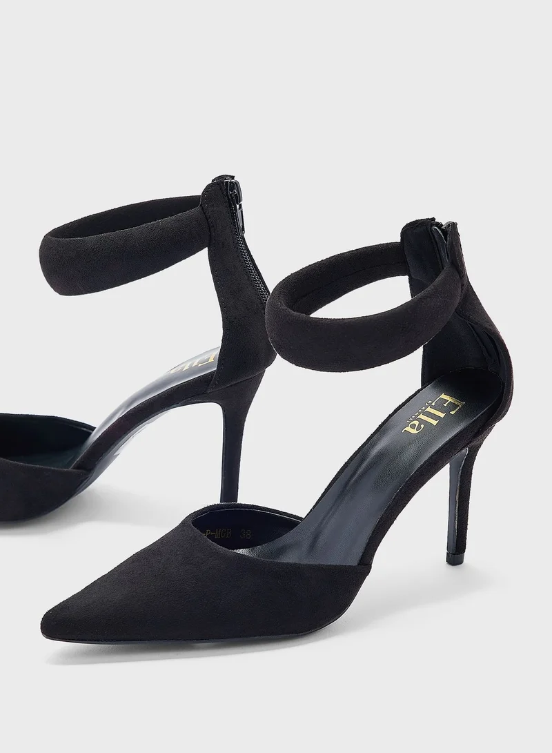 ELLA Ankle Strap Pumps