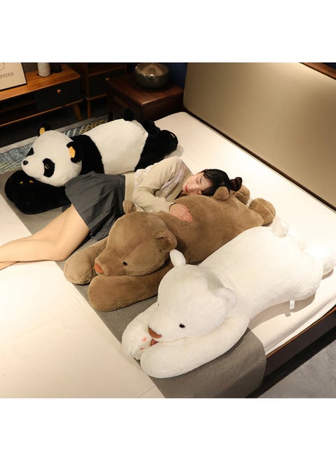 Panda Doll Sleeping On Bed Long Strip Hugging Panda Plushie Fabric Doll Toy Girls Birthday Gift Soft Cuddly Bear Plaything-Specifications:Panda Panda-Color:80cm