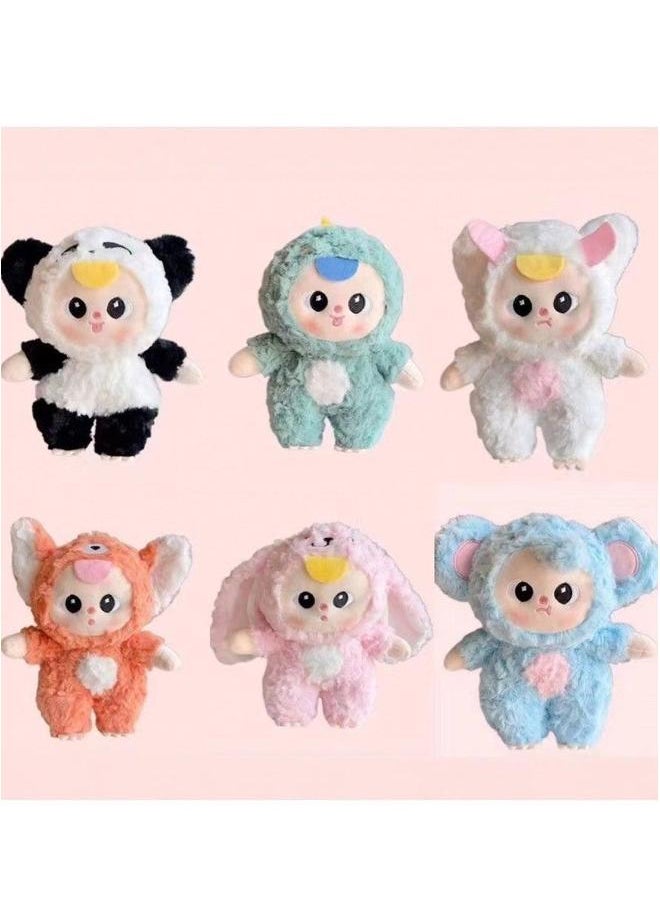 Bao-ao hug series plush blind box figure cute doll trendy toy desktop ornament (single)  - Image 1