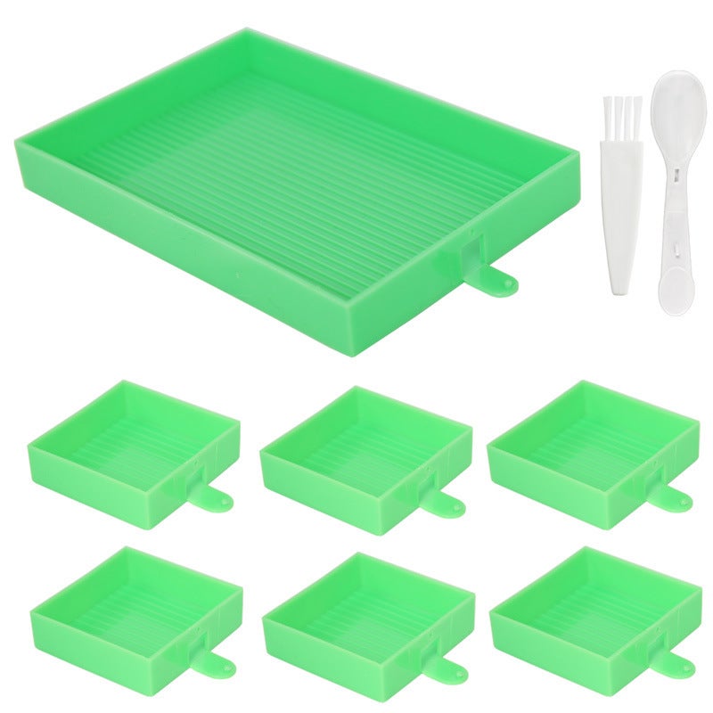 Diamond Painting New Turning Drill Tray Tool Set Diy Multifunctional Funnel Row Drill Dot Drill Tray Dot Drill Pen Sieve Drill - Image 1
