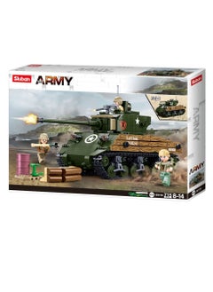 Sluban - Army WW2 M4A3 Sherman Battle Tank 715 Pieces - M38-B1110