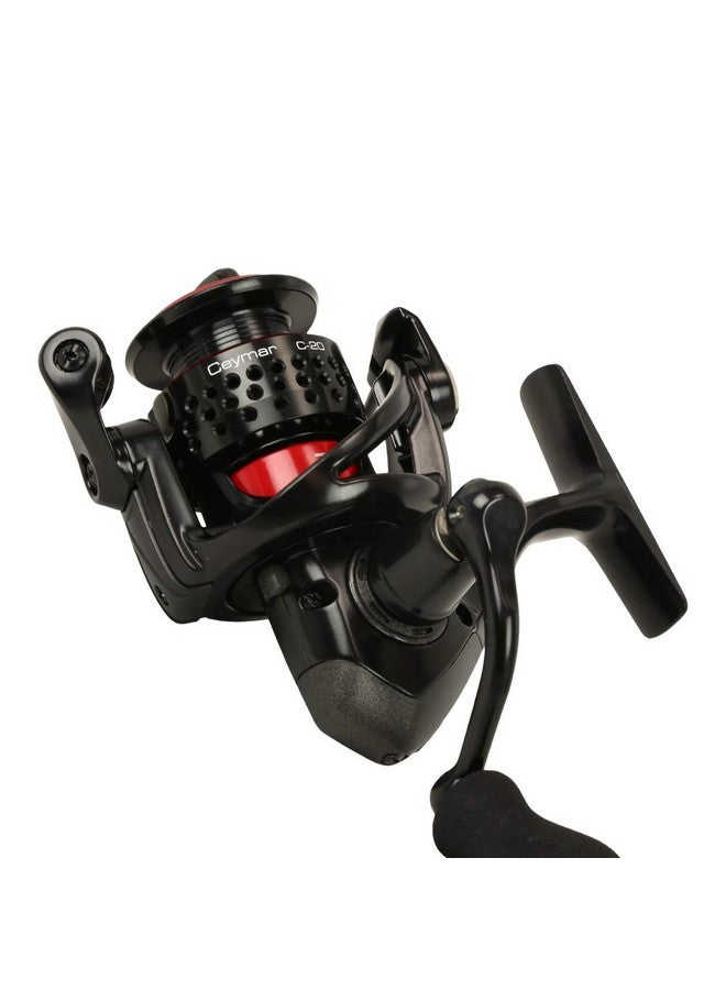 Okuma Ceymar Lightweight Spinning Reel- C-30, Black/Red - Image 4