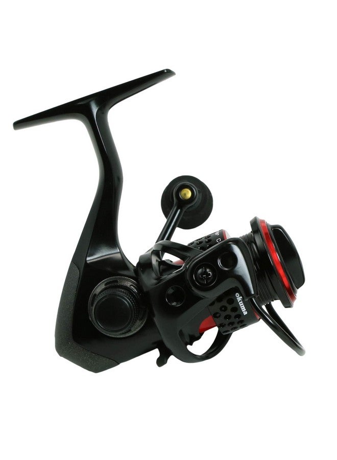 Okuma Ceymar Lightweight Spinning Reel- C-30, Black/Red - Image 3