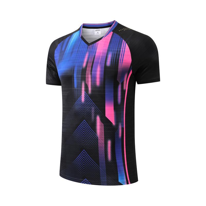 Generic 2025 new table tennis clothing national table tennis national team match clothing boys and girls short sleeve jersey group purchase Female black 