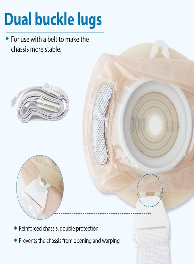 Heagimed 10 PCS Colostomy Bags, Ostomy Supplies, One-Piece Convex Ostomy Bags with a Waistband for Uneven Skin/Deep-Seated Areas Stoma, Cut-to-Fit, Max 45 mm - Image 5