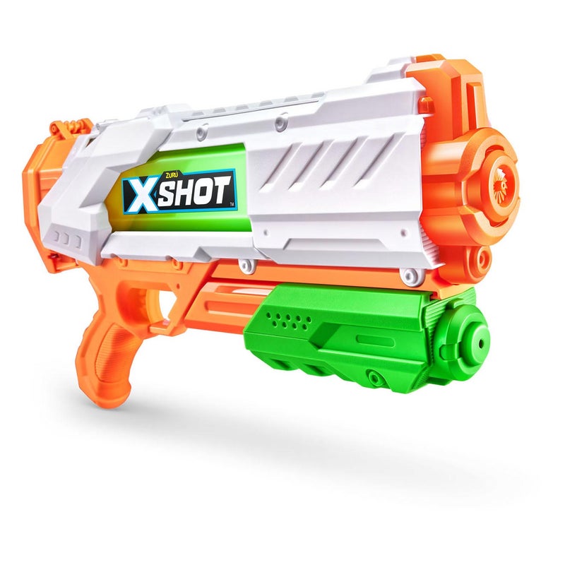 X-Shot Fast-Fill Medium Water Blaster (700 ml, White/Green/Orange) - Image 2
