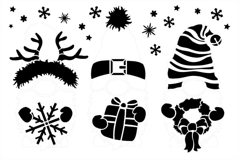 Ivana's Seasonal Gnome Embellishment Stencil Set | 4 Items - Image 5