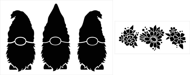 Ivana's Seasonal Gnome Embellishment Stencil Set | 4 Items - Image 3
