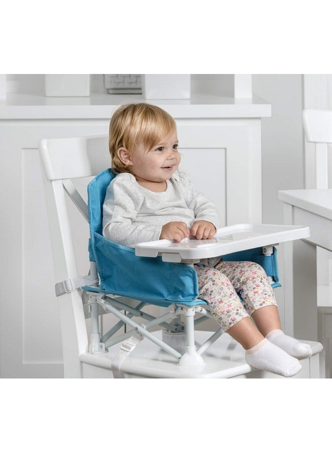 Regalo My Chair 2 In 1 Portable Travel Booster Seat & Activity Chair Bonus Kit Includes Oversized Removable Tray With Cup Holder Aqua - Image 2