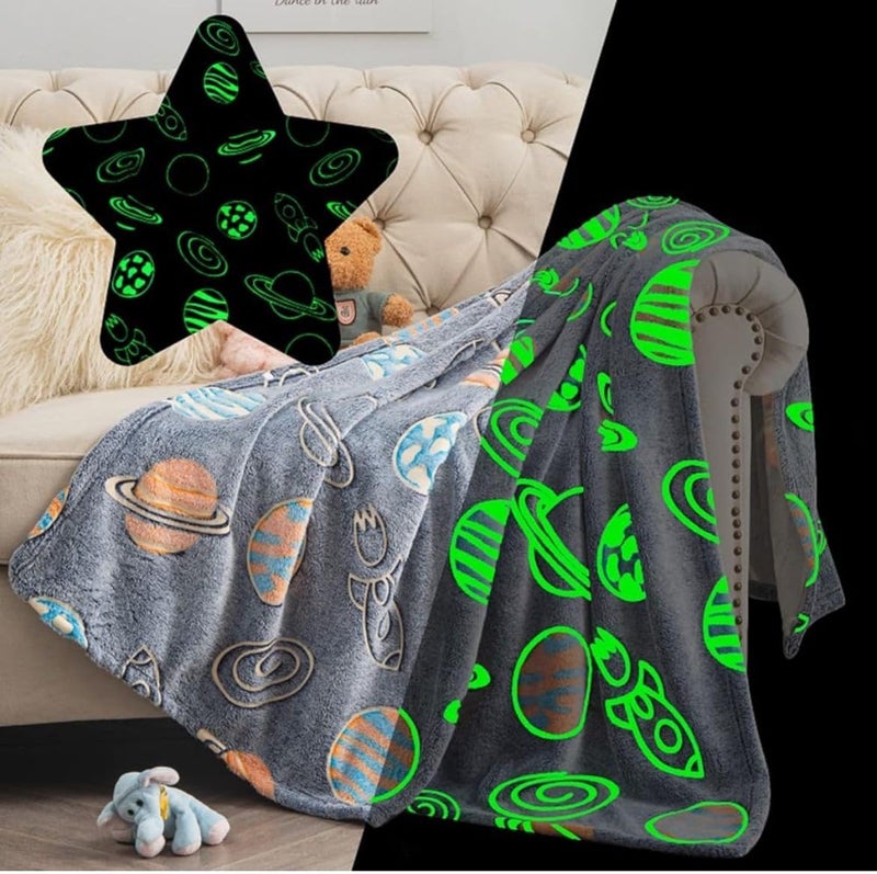 Butterthief Butterthief Glow in The Dark Radium Blanket for Kids