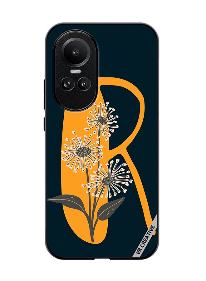 VR CREATIVE Protective Case Cover For Oppo Reno 10 Pro Alphabet R Design Multicolour - Image 1
