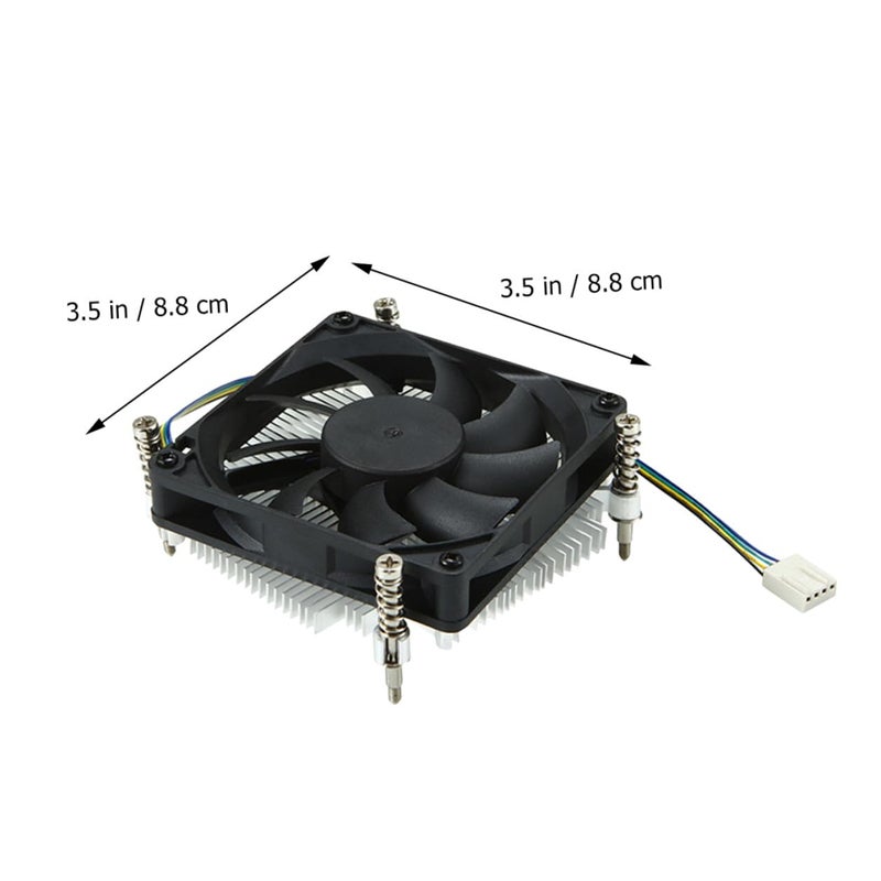 Low Profile CPU Cooler Air Cooling Fan Radiator Replacement for Desktop Computer Heat Sink - Image 3