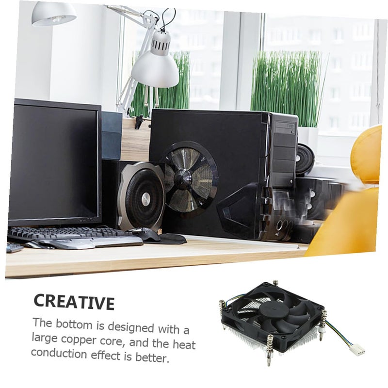 Low Profile CPU Cooler Air Cooling Fan Radiator Replacement for Desktop Computer Heat Sink - Image 5