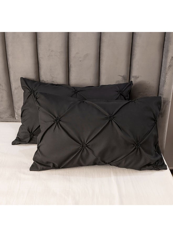 Generic 3-Piece Velvet Bedding 3D stereo Set Velvet Black 200x230cm  - Image 3