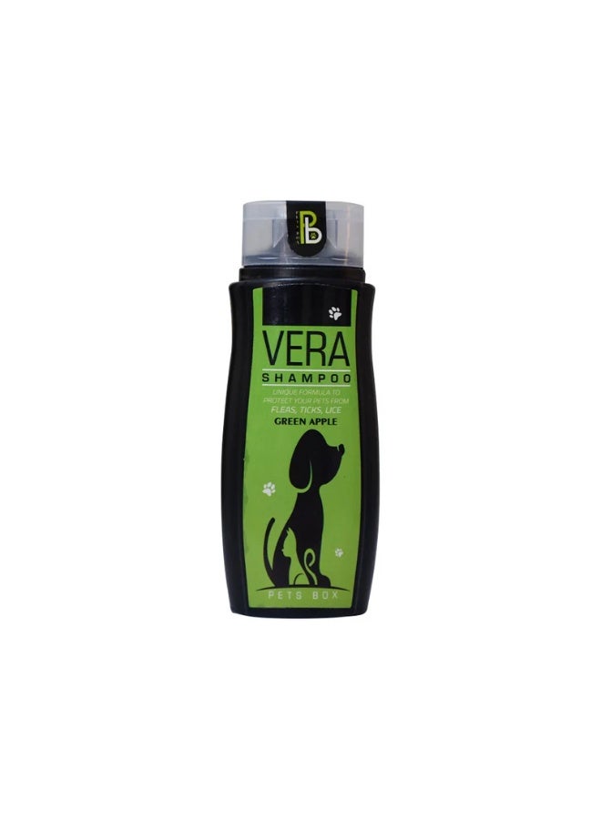 بيتس بوكس فيرا شامبو للحيوانات الأليفة برائحة التفاح الأخضر المنعشة 200 مل من فارماسي