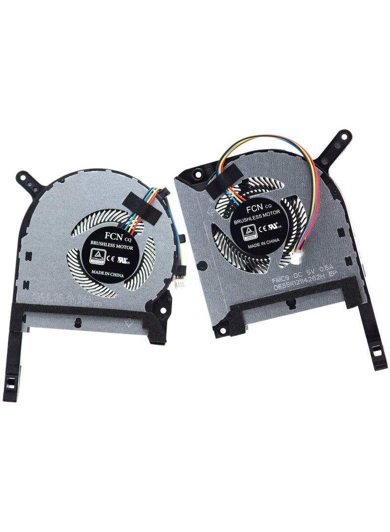 مروحة تبريد لوحدة المعالجة المركزية ووحدة معالجة الرسوميات بديلة للابتوبات سلسلة ASUS FX506 FX505 FX566 FX706 FA506 FA706 FX705 - Image 3