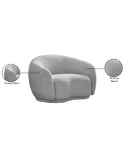 Wooden Twist Snug Rounded Back Rich Grey Modern Boucle Sofa Single Seater - pzsku/Z76ED646D7B6DCED6A4EFZ/45/_/1713789025/ff38d7a5-5d88-4f92-8109-7b55a82f67ee