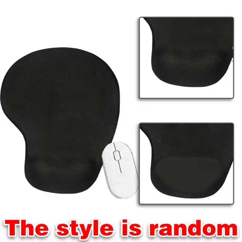 Ergonomic Computer Game Mouse Pad With Wrist Rest Soft Comfortable Wreath Letter Series Mousepad For Office Accessories Style P - Image 4