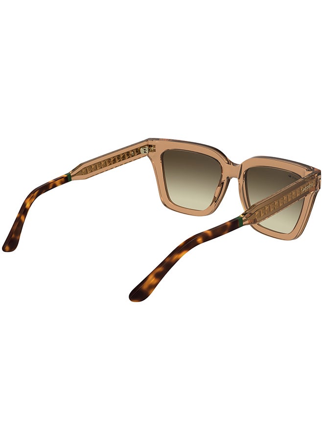 LACOSTE FULL RIM INJECTED LACOSTE SUNS L6063S 5518 (204) TRANSPARENT BRICK - Image 4