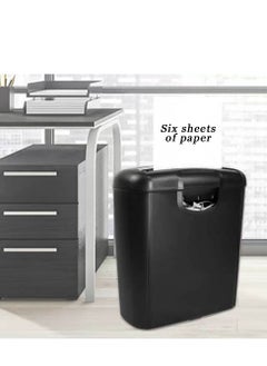 Document Shredder Strip Cut, Paper Shredder 6 Sheets ,P-2 Security Level , 3-Mode Design Shred for Home Office , Durable and Fast , With Overheating Protection Portable Handle and 10L Waste Container - pzsku/Z76ED87B77339467B311CZ/45/_/1701080598/5ecf2448-89a2-474c-9160-4bc391b6a394