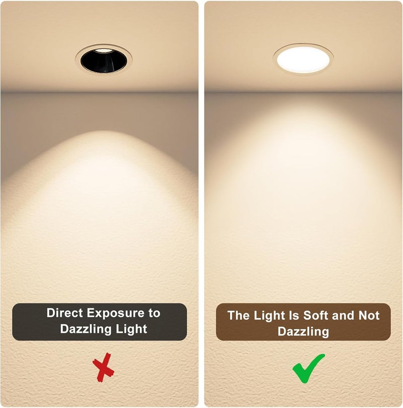 GALPADA 6pcs Diffuser Lamp Shade Covers for Ceiling Spotlight Fixtures Dustproof Light Diffuser Accessories Warm Ambient Lighting for Bedroom and Living - Image 4