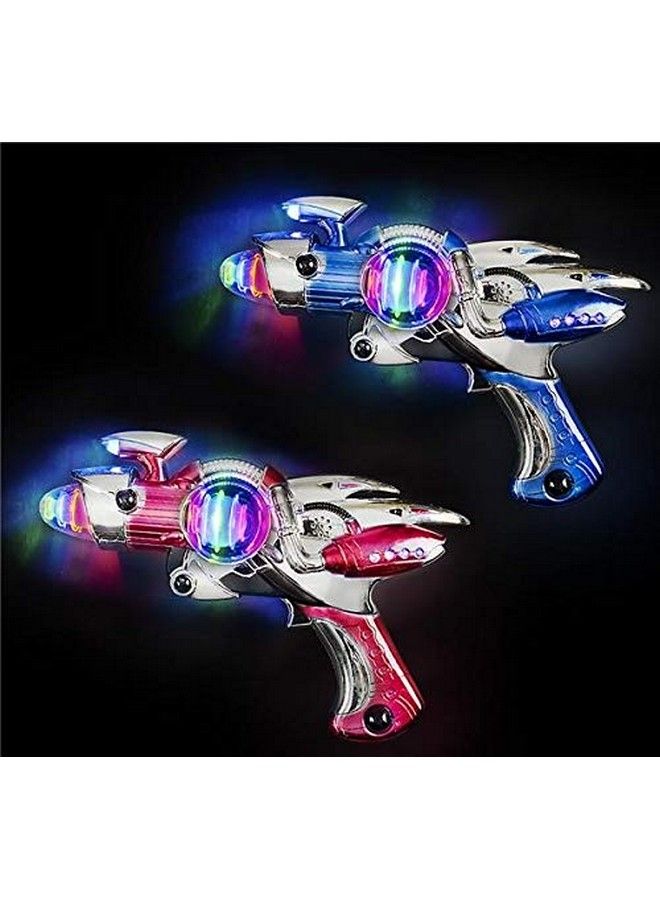 Rhode Island Novelty Ir Super Spinning Laser Space Blaster With Led Light & Sound (Colors May Vary) - Image 3