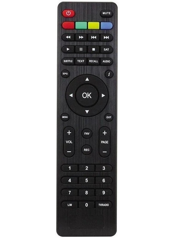 Korax Black Box Satellite Receiver Device Remote Lm Button