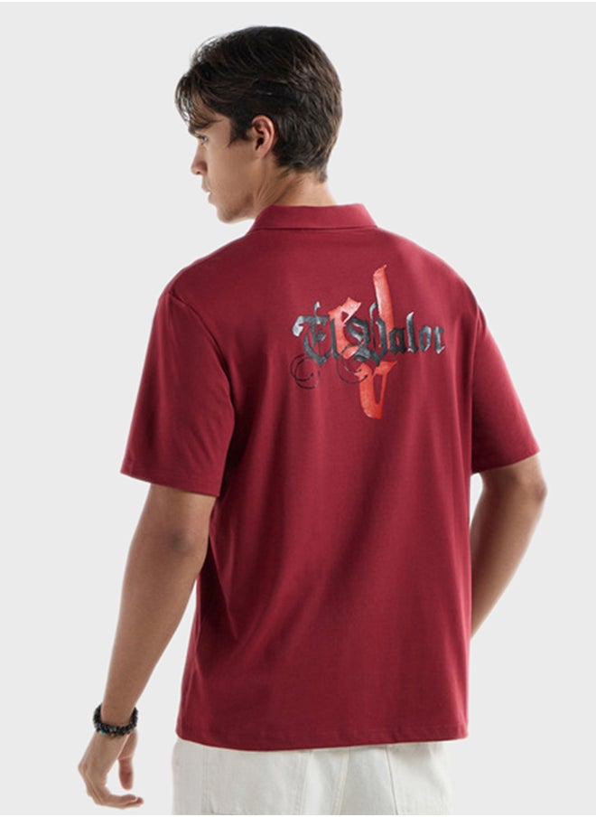 FAV Logo Detailed Short Sleeve Polo Shirt  - Image 2