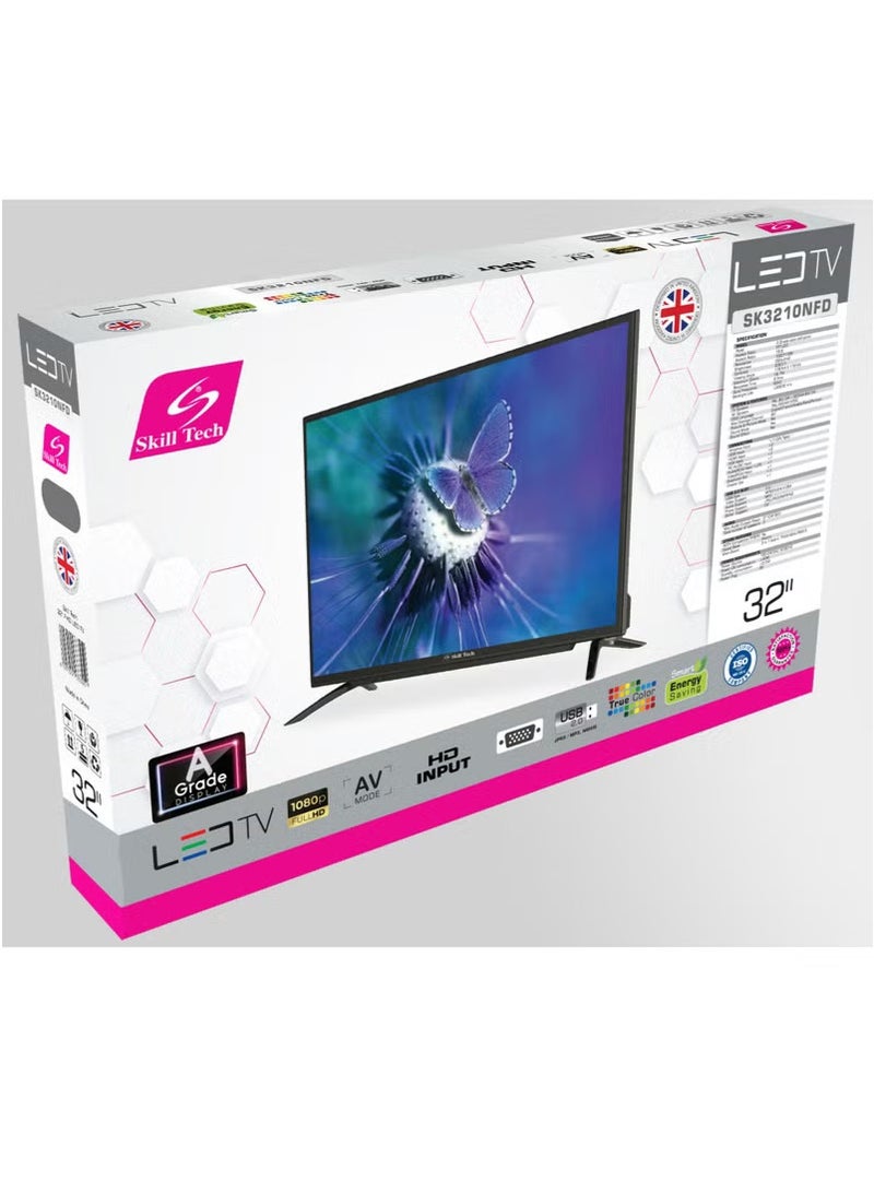 Skill Tech Skill Tech 32" FHD Frameless Smart LED TV - SK3240SFL, Full HD, Built-in Wi-Fi, Apps & Streaming, Slim Design  - Image 4