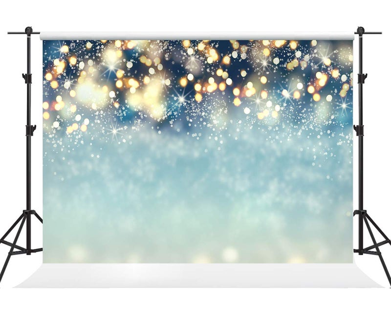 Kate 1065ft Christmas Backdrop Dots with Snowflake Backdrop Christmas Blue Background for Photography Seamless Cotton Cloth