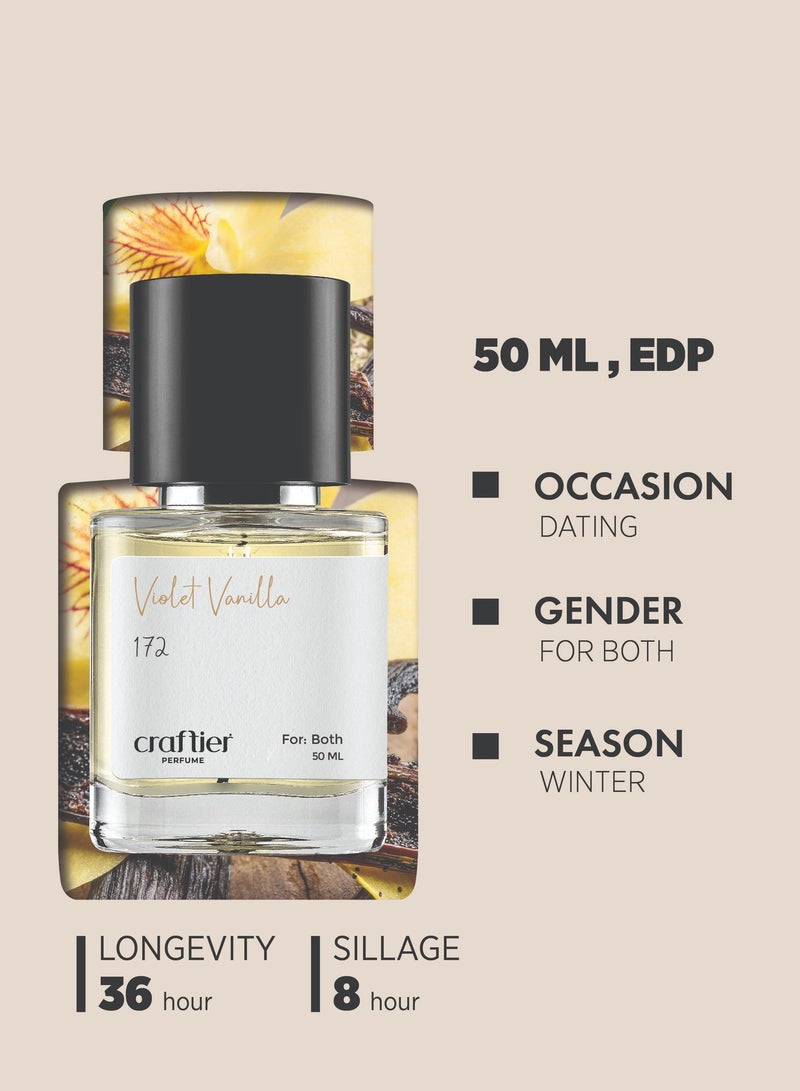 Craftier Perfume VIOLET VANILLA - Inspired of-LAYTON, Eau De Parfum for Men & Women - 50ml, Long Lasting Floral Fragrance Upto 36 Hrs, Travel Size Unisex Perfume - Image 5