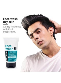Ustraa Face Wash For Dry Skin Mint Cool 100G  - Image 2
