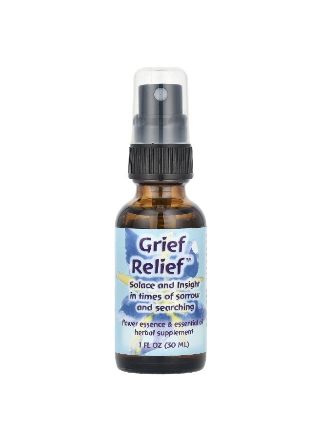 Flower Essence Services Flower Essence Services, Grief Relief™, Flower Essence & Essential Oil, 1 fl oz (30 ml)  - Image 1