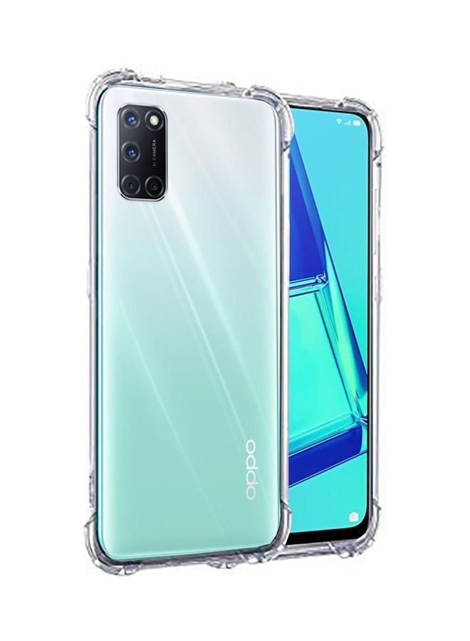 Raxoom Super Protection 4 Cornal Silicone Back Cover For Oppo A52 Clear