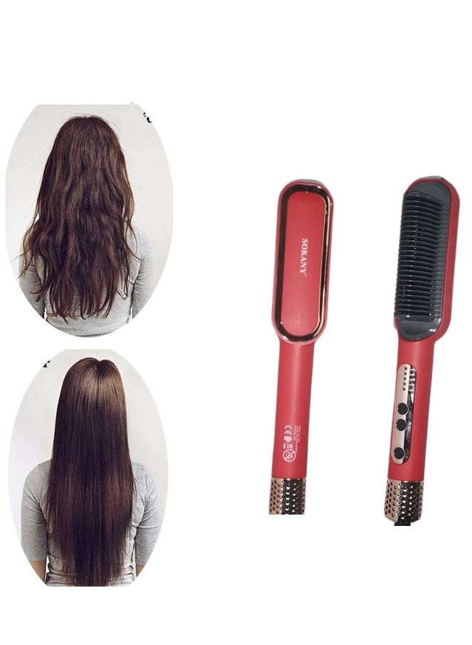 سوكاني مشط الشعر الحراري سوكاني-أحمر-950 فهرنهيت - Image 3