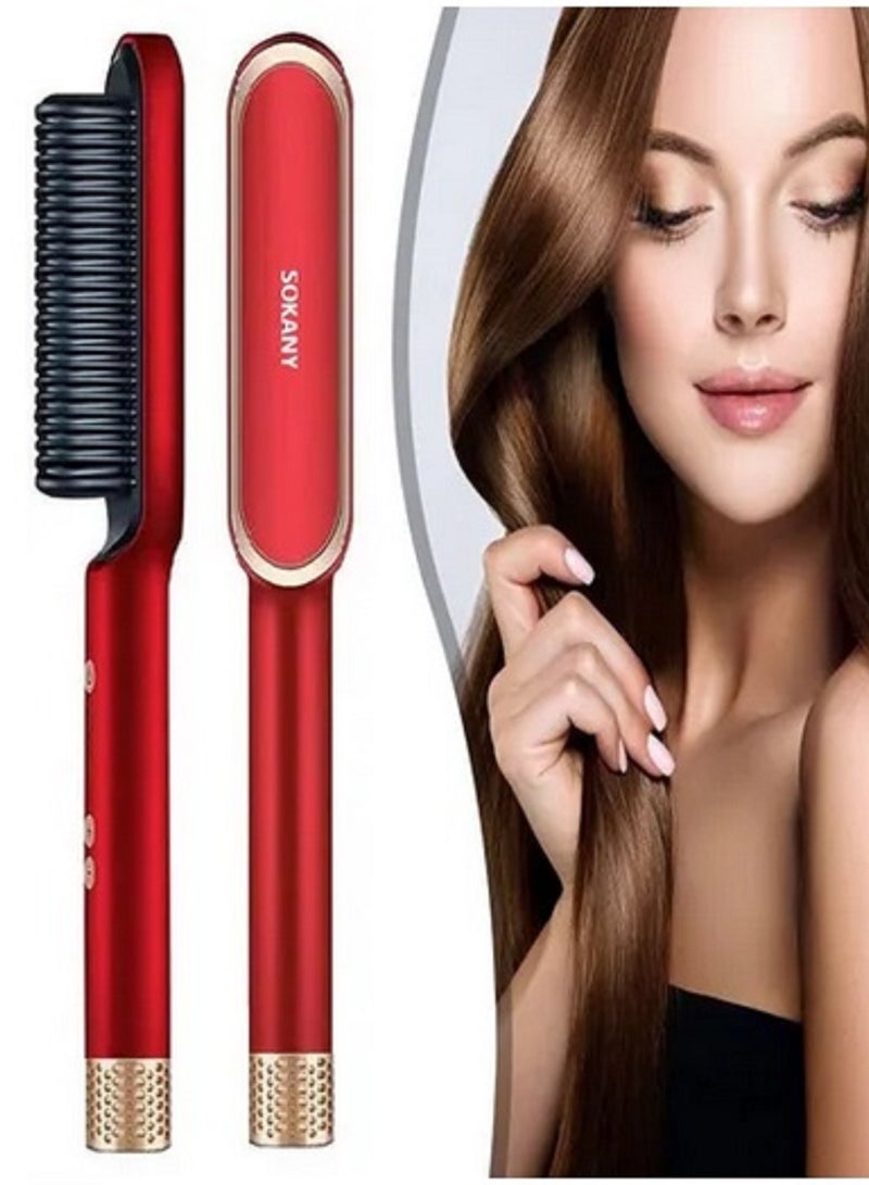 سوكاني مشط الشعر الحراري سوكاني-أحمر-950 فهرنهيت - Image 2