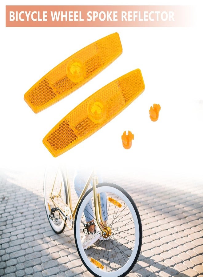 TARINI 4 Pcs Gold Fish-Shaped Bike Spoke Reflectors, Bicycle Wheel Safety Reflectors for Night Cycling, Universal for Mountain, Front Rear Handlebar Seatpost Mount Reflectors - Image 4