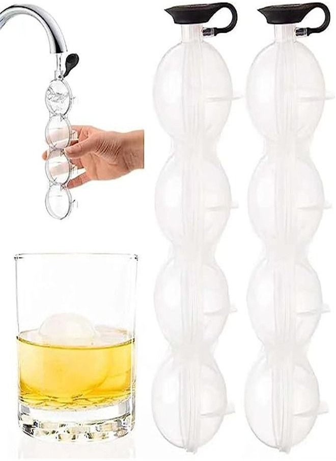 Goolsky - Goolsky 4-Hole Ice Ball Maker,Round Hockey Mold Round Trays, Four Hole Making Box Reusable DIY(1PC) - Image 1