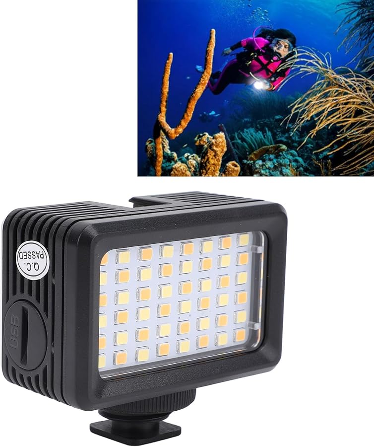 Portable Dive LED Video Light 40m 2700K to 5600K Adjustable Color Temperature High Power LED - Image 5
