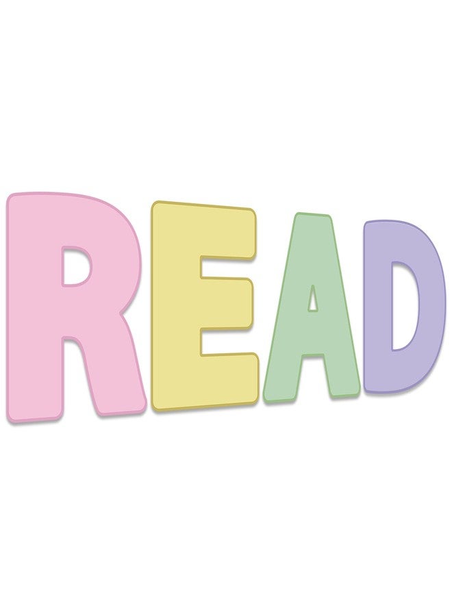 Lonfliness Classroom Reading Poster Decorations Pastel Reading Bulletin Board Rainbow Read Sign Posters Elementary Wall Decor Supplies for Teachers Students Readings Room Center School Library Outside Activities - Image 1