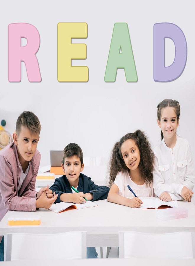 Lonfliness Classroom Reading Poster Decorations Pastel Reading Bulletin Board Rainbow Read Sign Posters Elementary Wall Decor Supplies for Teachers Students Readings Room Center School Library Outside Activities - Image 5