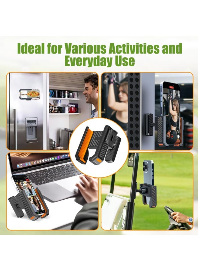 YelaJoy Magnetic Golf Cart Phone Holder, N52 Magnet, 360° Rotatable, One-Touch Lock, Compatible with EZGO, Club Car, Yamaha, Fits iPhone, Fits Samsung, Fits Google Pixel, Golf Cart Accessory - Image 3