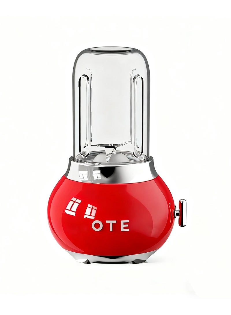 Blenders for Kitchen, Blender for Shakes and Smoothie with 400ml High Boron Glass Container, BPA Free, 20000r/m, Removable Blade Personal Portable Blender,Red